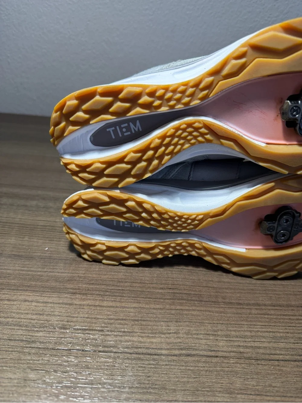 Tiem Slipstream Cycling Shoes Gray Bicycle Spin Indoor size 7